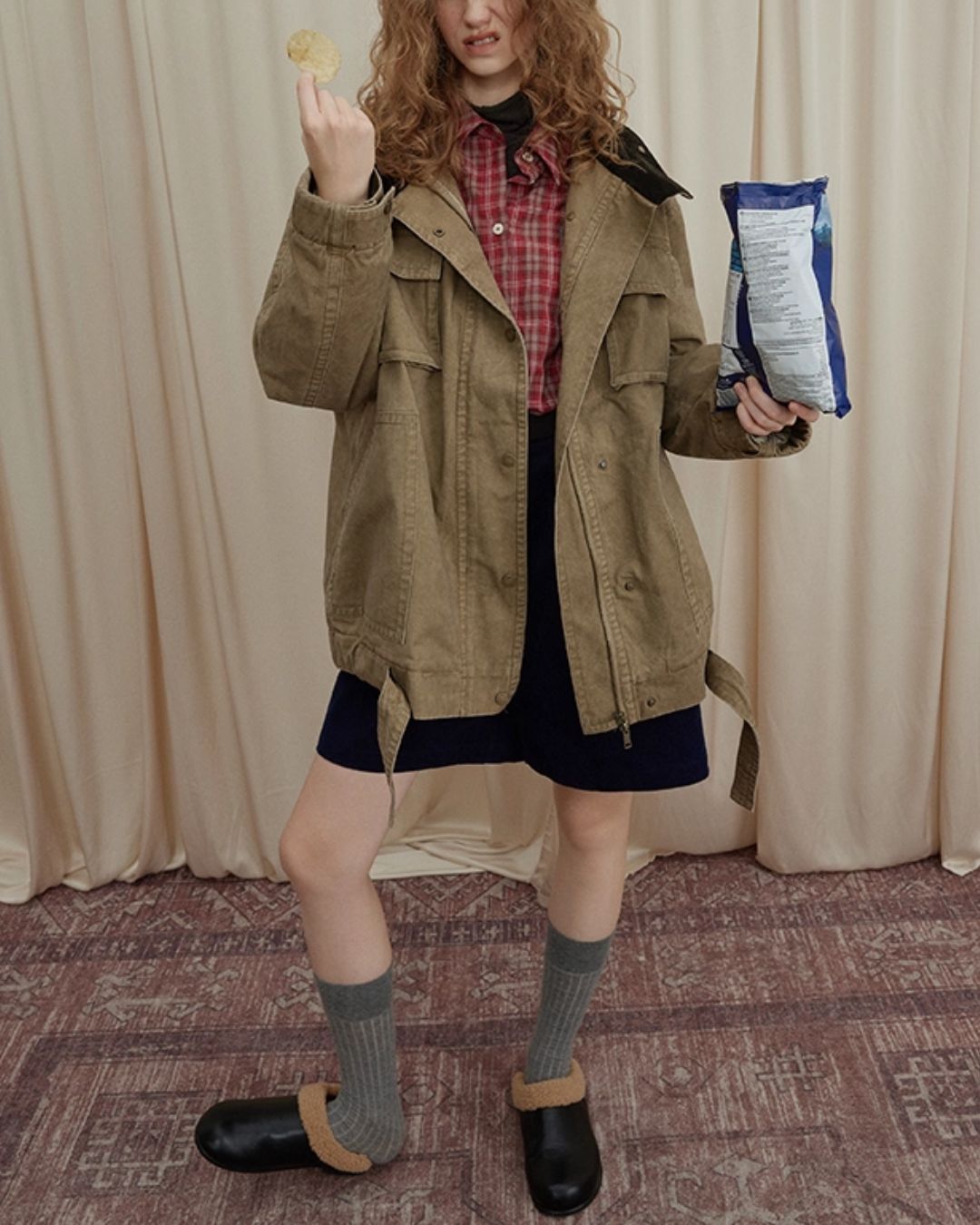 Washed Cotton Work Jacket　JK044