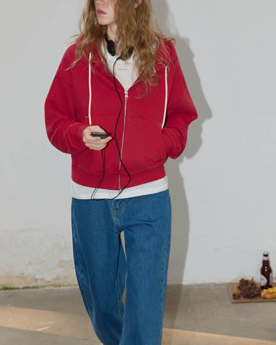 Basic Cotton Brushed Lining Hoodie　HD005
