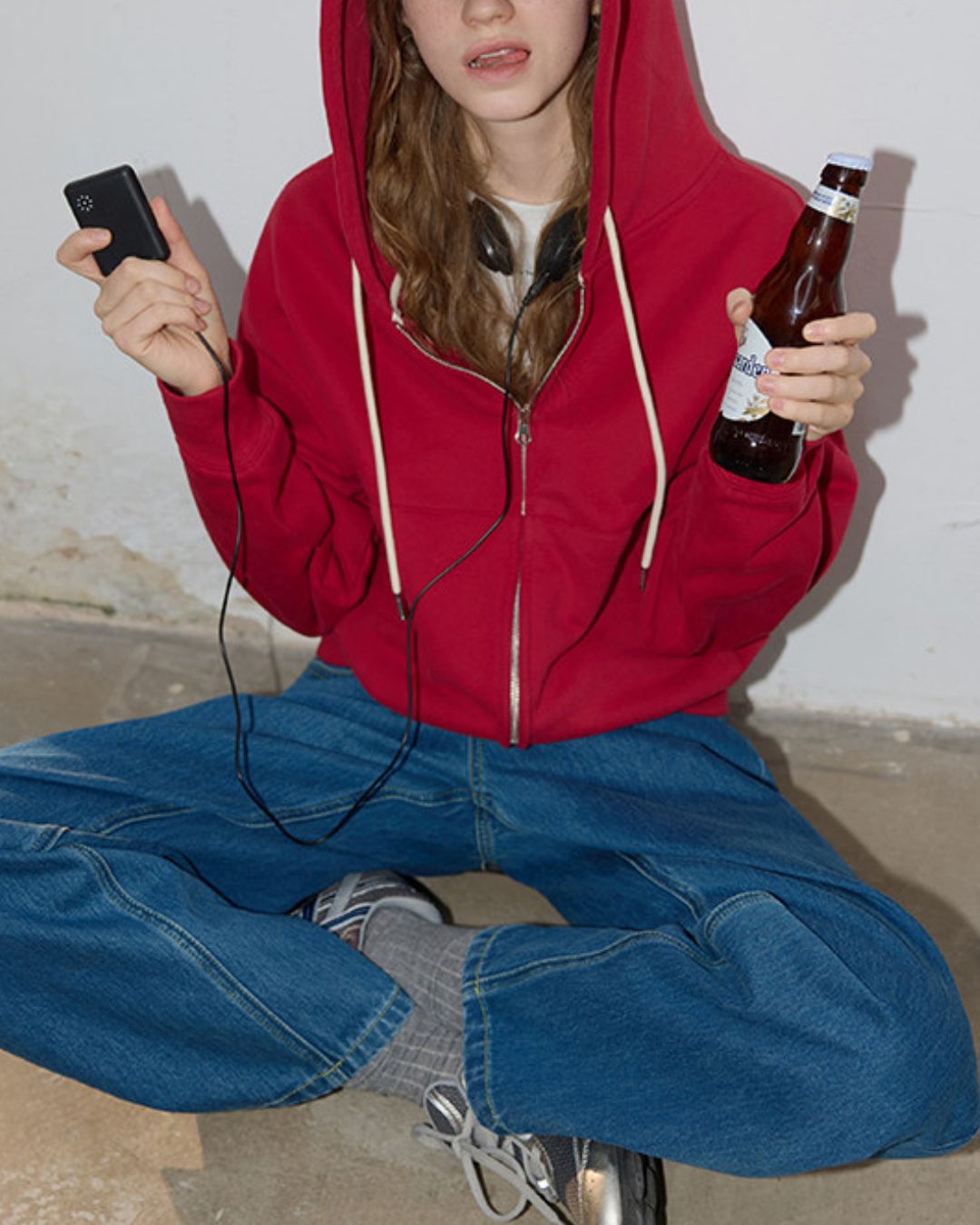 Basic Cotton Brushed Lining Hoodie　HD005