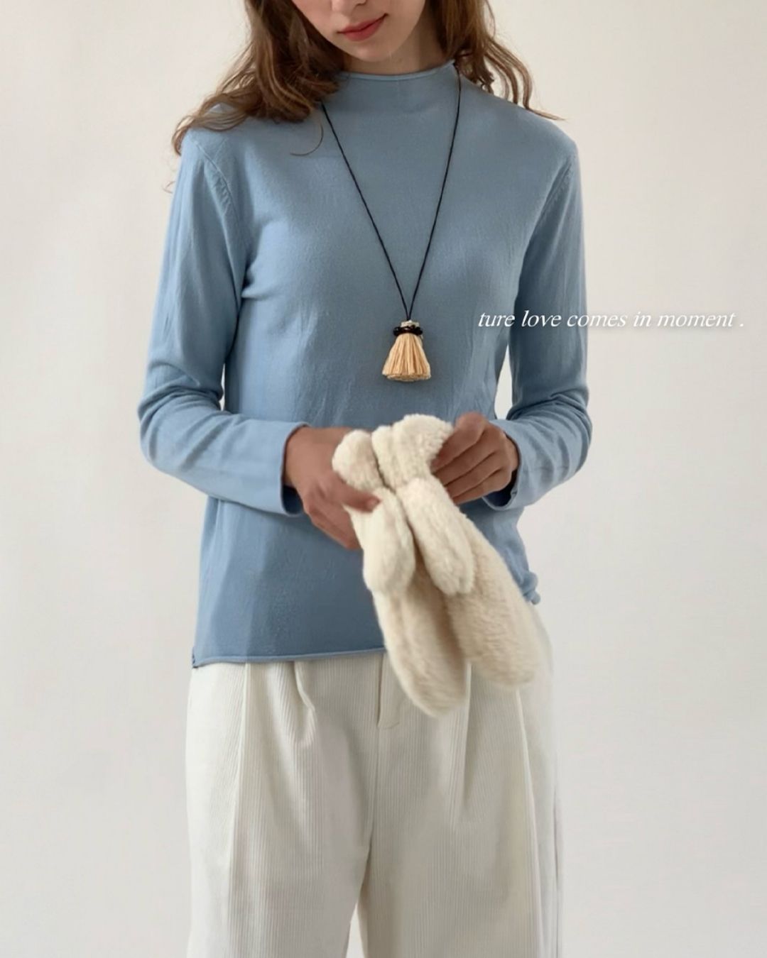 Mock Neck Seamless Knit　KN077