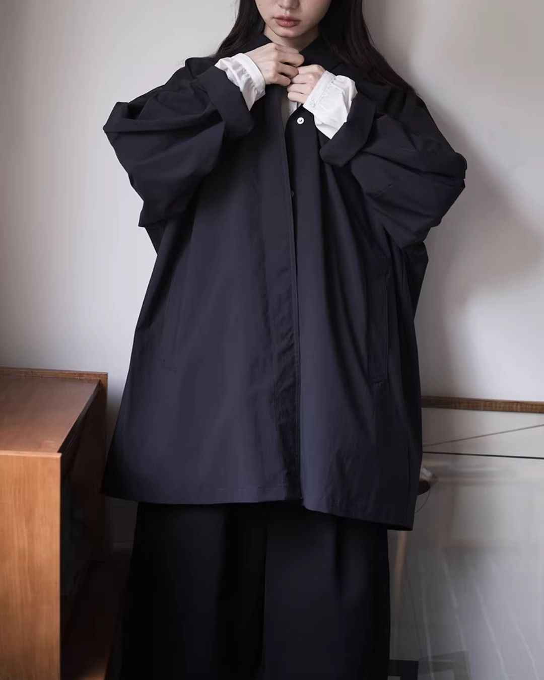 Water-repellent Single-breasted Coat　CT033