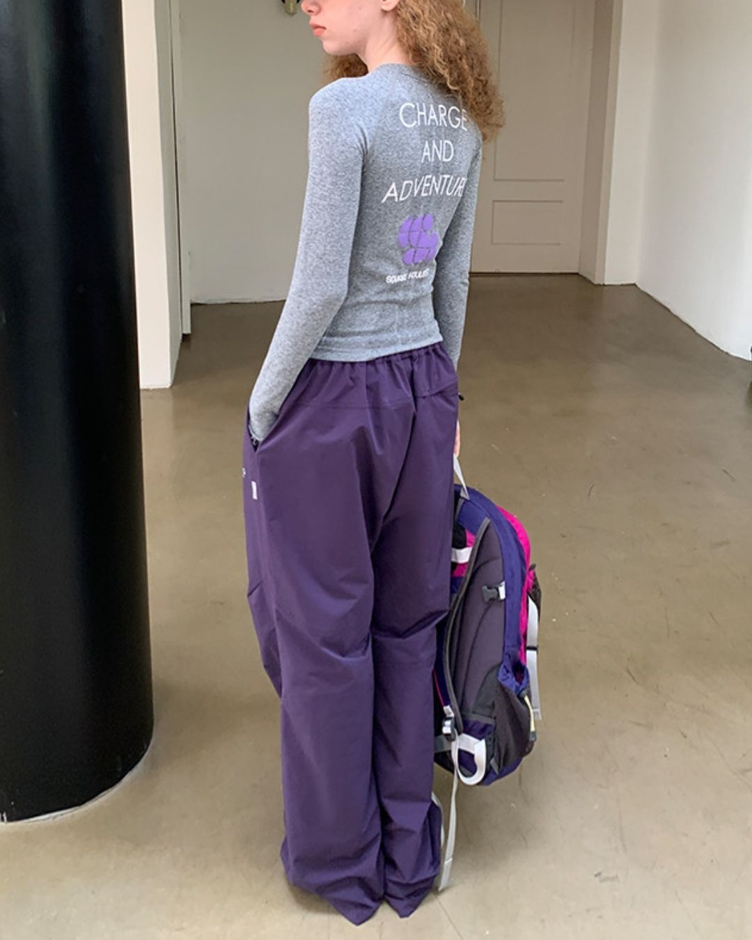 Back Print Slim Fit Sports T-shirt　LT022