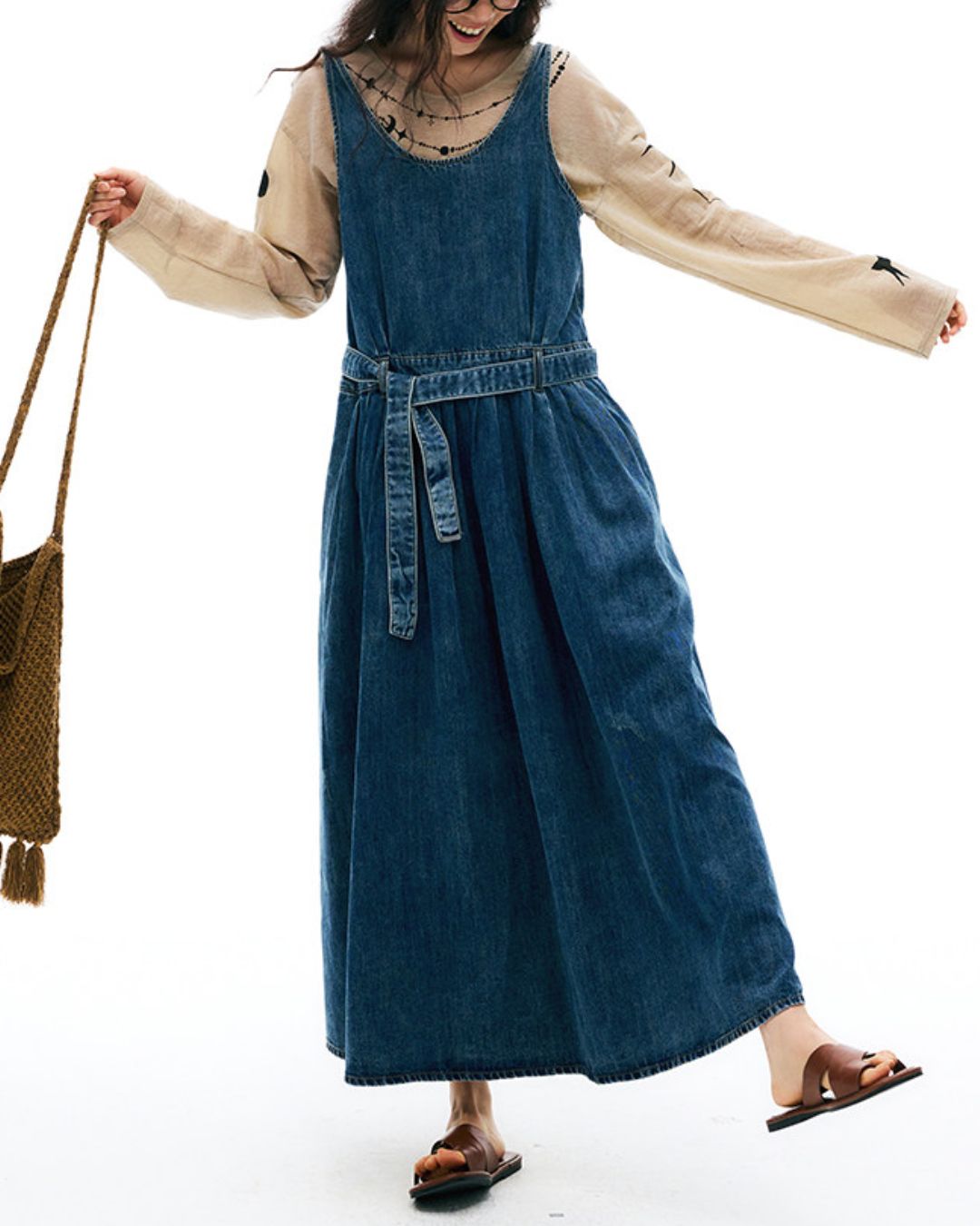 Relaxed Fit Sheer Print T-shirt　LT025