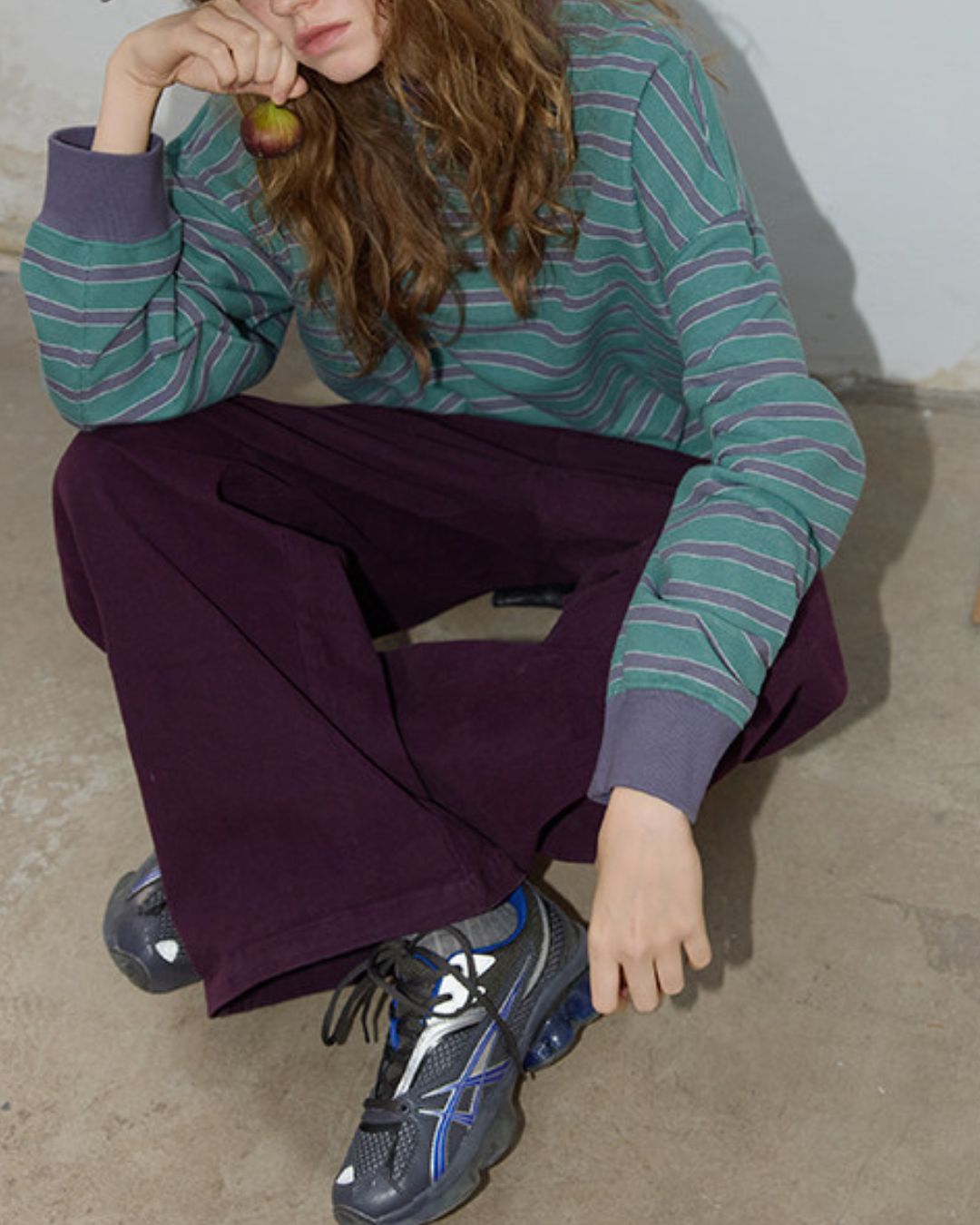 Relaxed Border Sweat Pullover　SW008