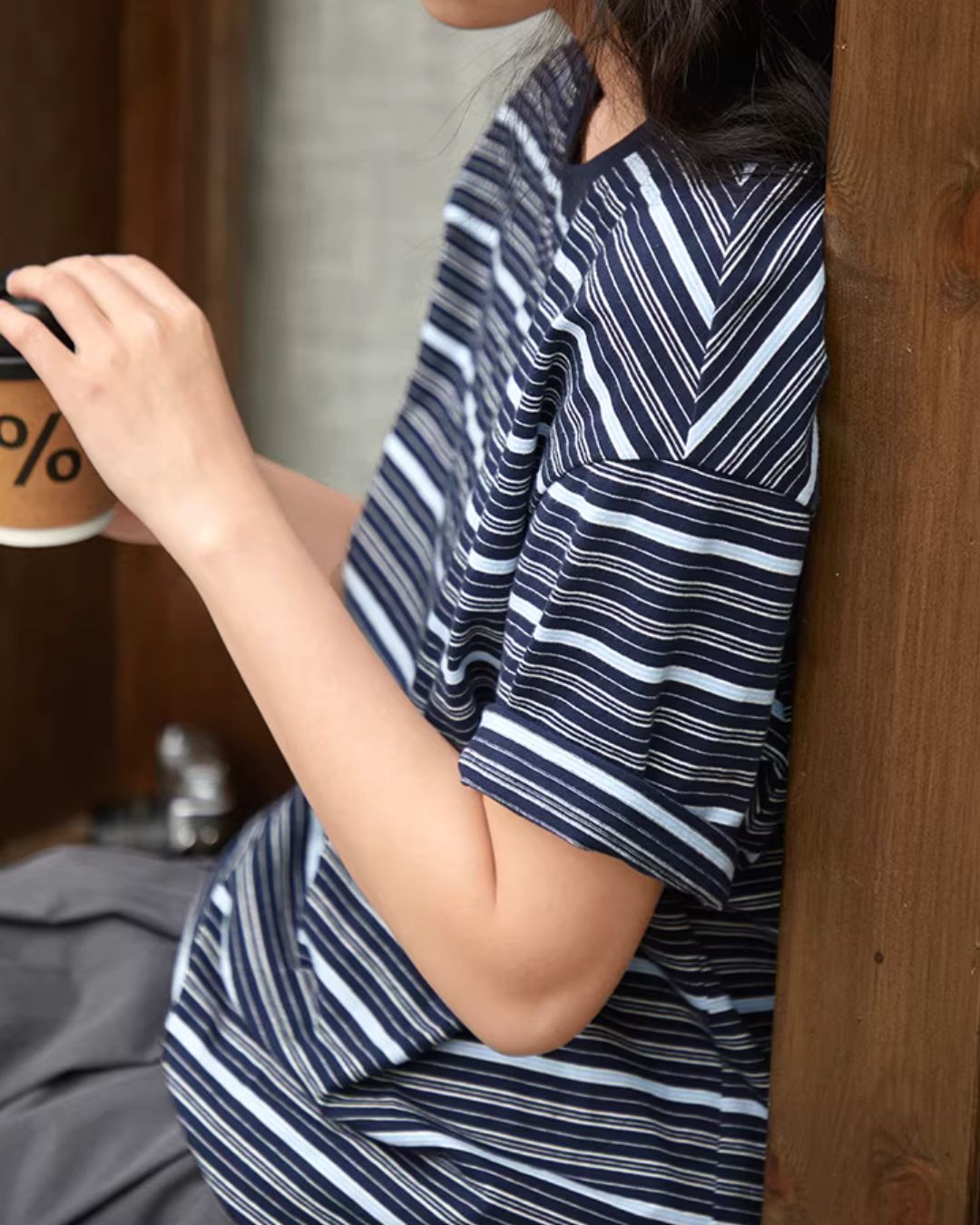 Pure Cotton Border Ringer T-Shirt ST010 – DITEE Pure Cotton Border Ringer T-Shirt ST010 – DITEE