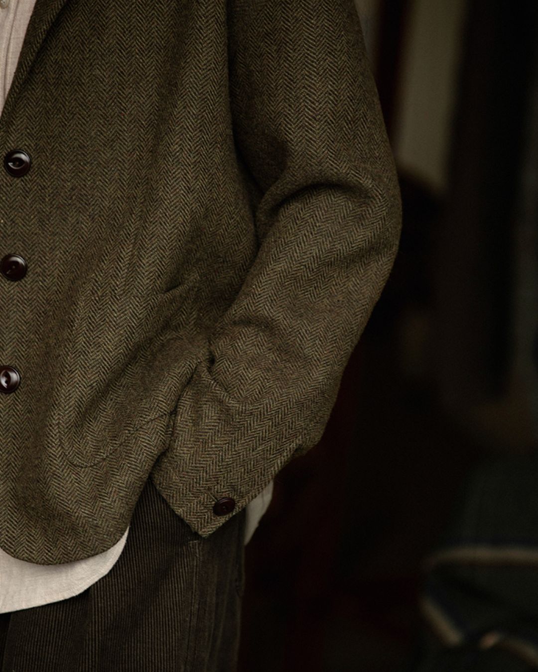 Retro Tweed Tailored Jacket　JK032