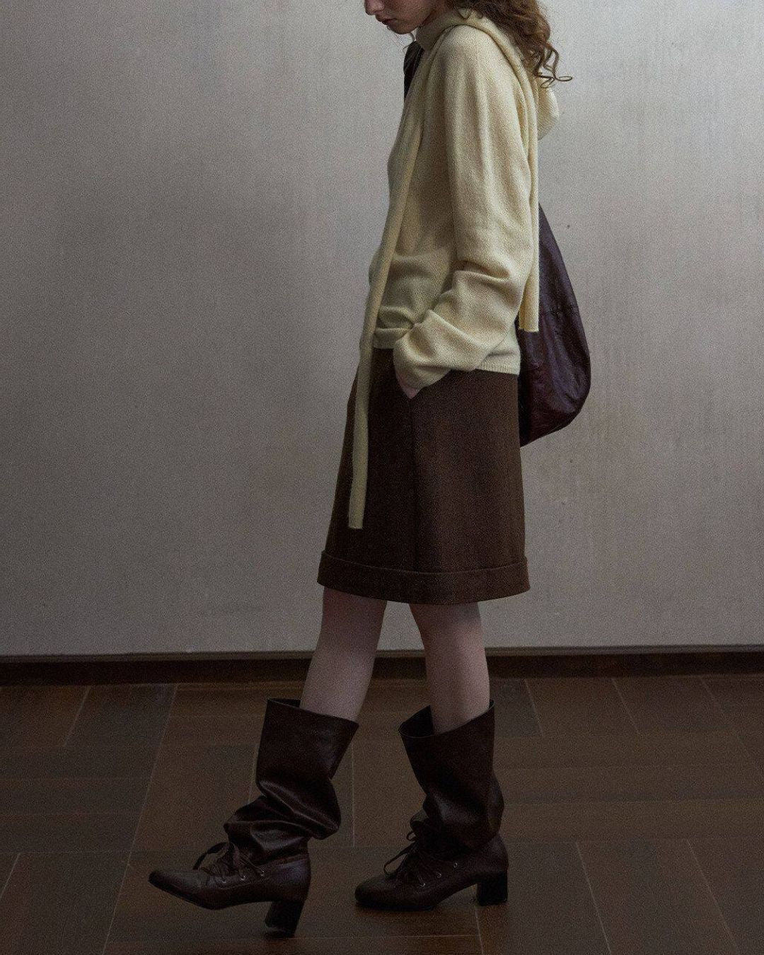 Basic Yak Wool Color Knit Pullover　KN109