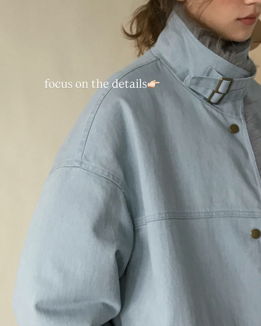 Vintage Fur-lined Denim Jacket　JK081