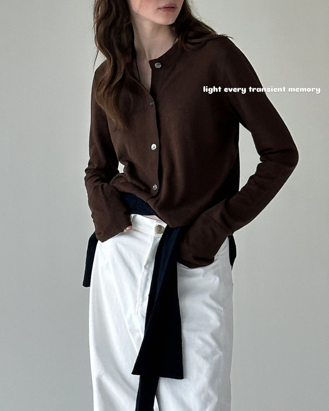 Long Sleeve Knit Cardigan　KN014