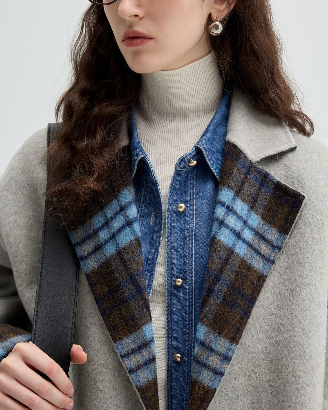 Reversible Check Short Coat　CT011