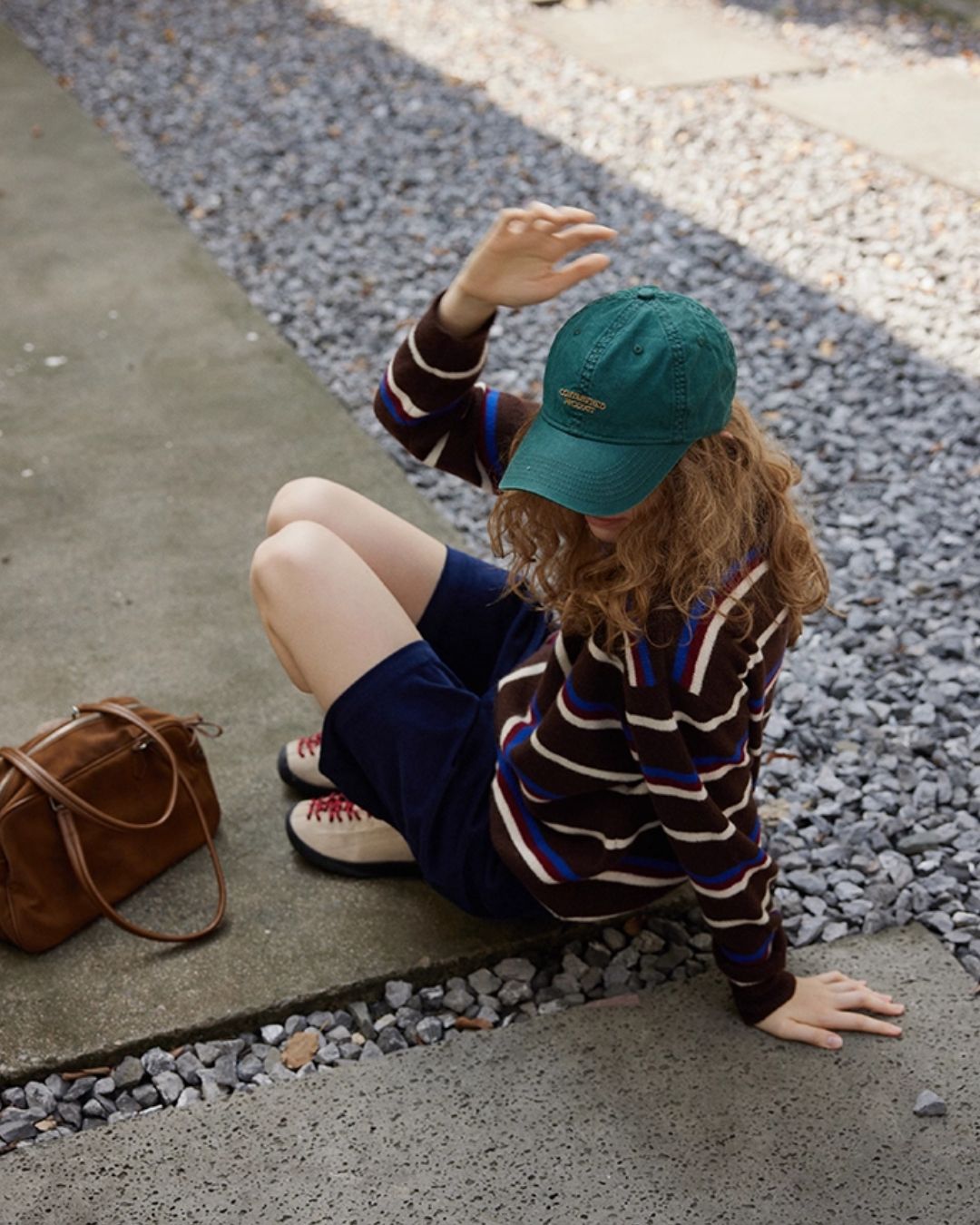 Contrast Border Polo Collar Knit　KN045