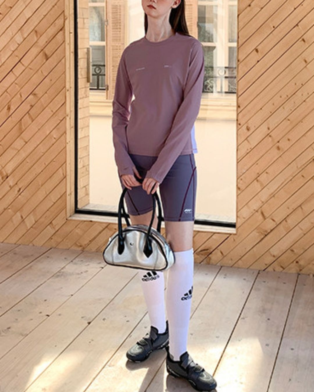 Color Block Fitness Shorts　SP002