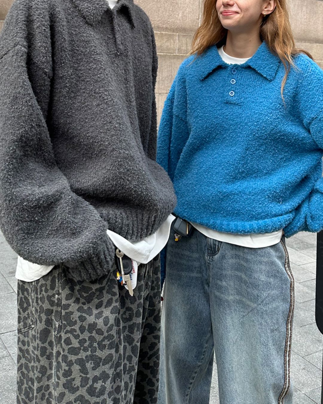 Boucle Polo Collar Knit　KN013