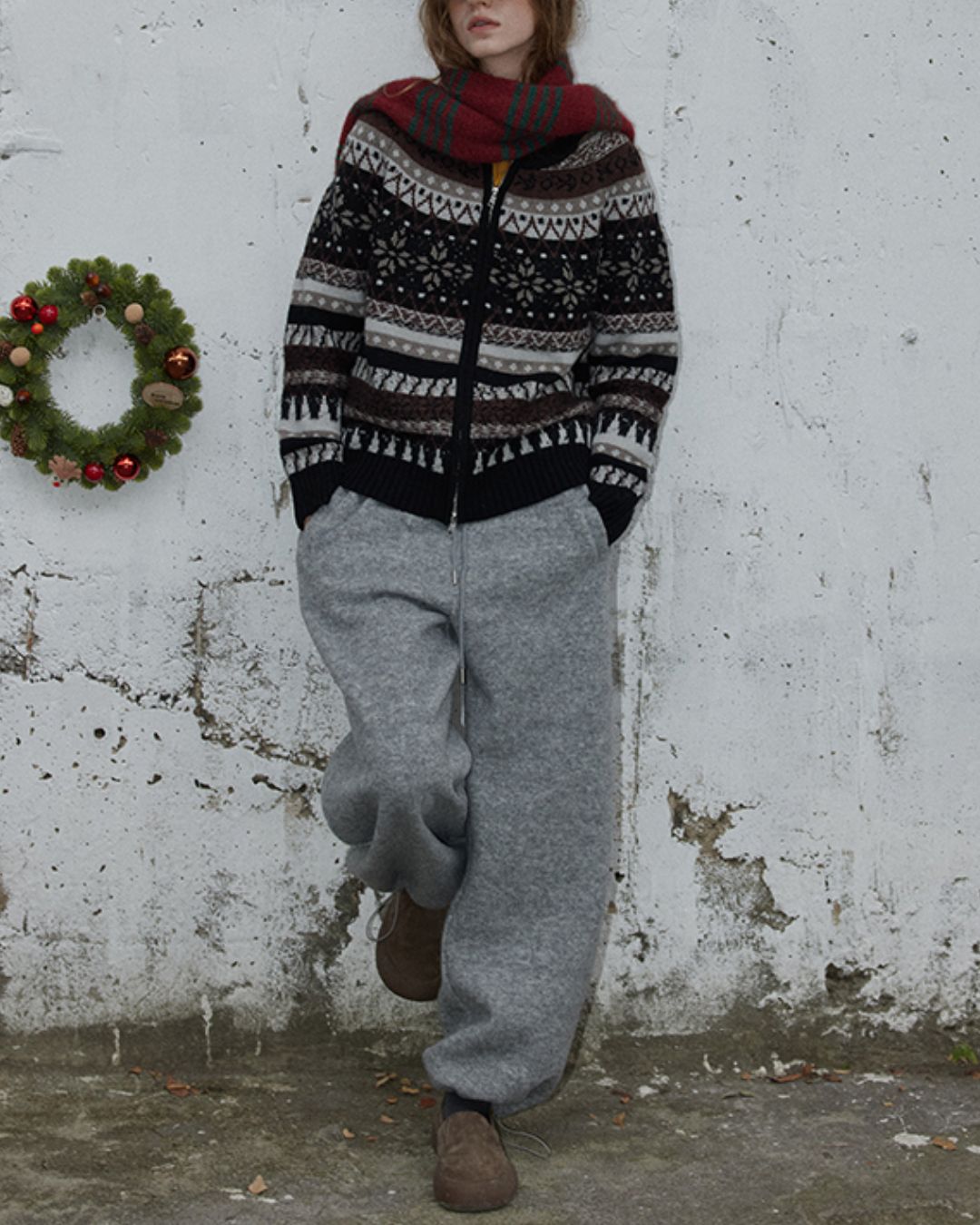 Drawstring Wool Casual Pants　PT023