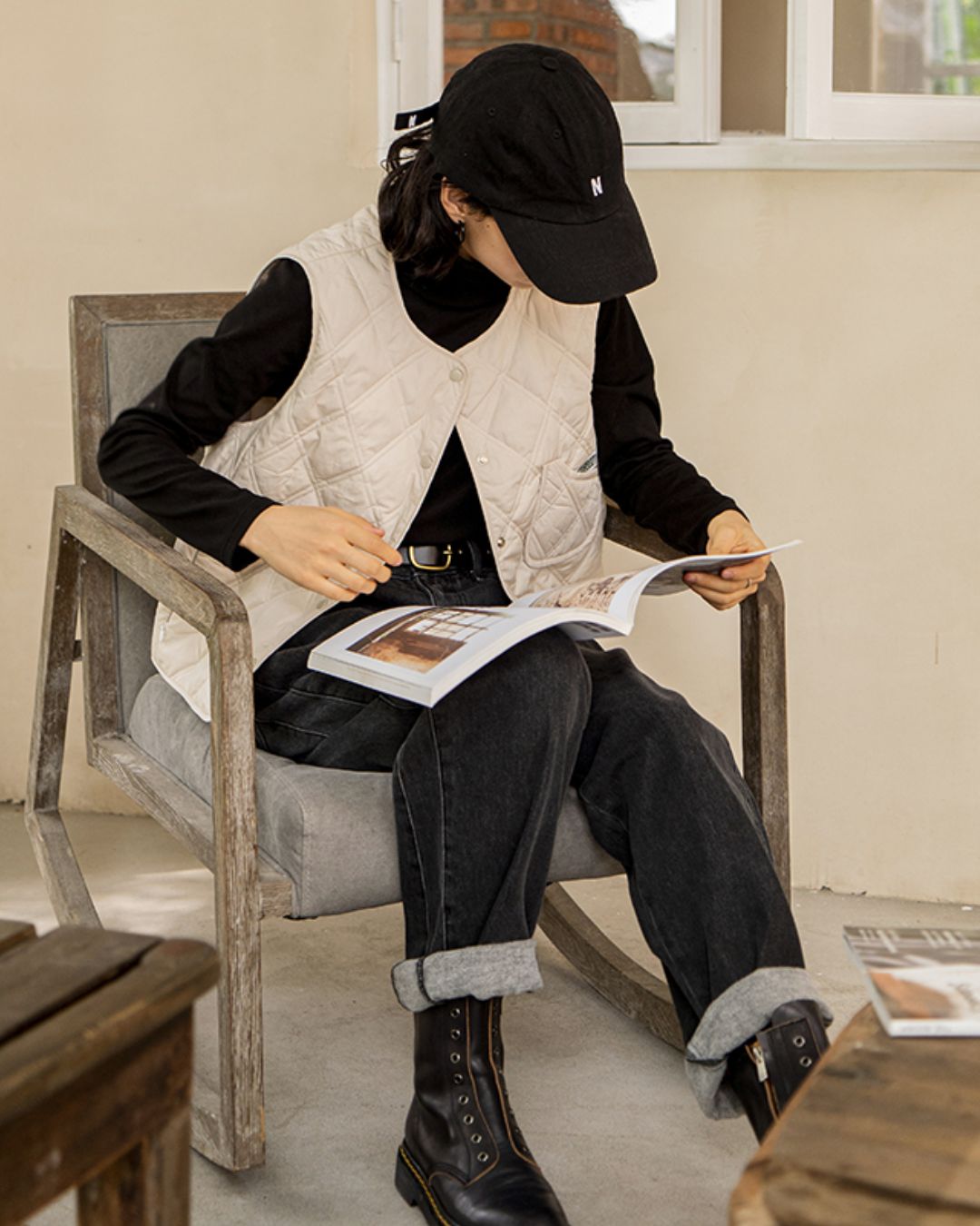 Nylon Quilted Vest　VT001