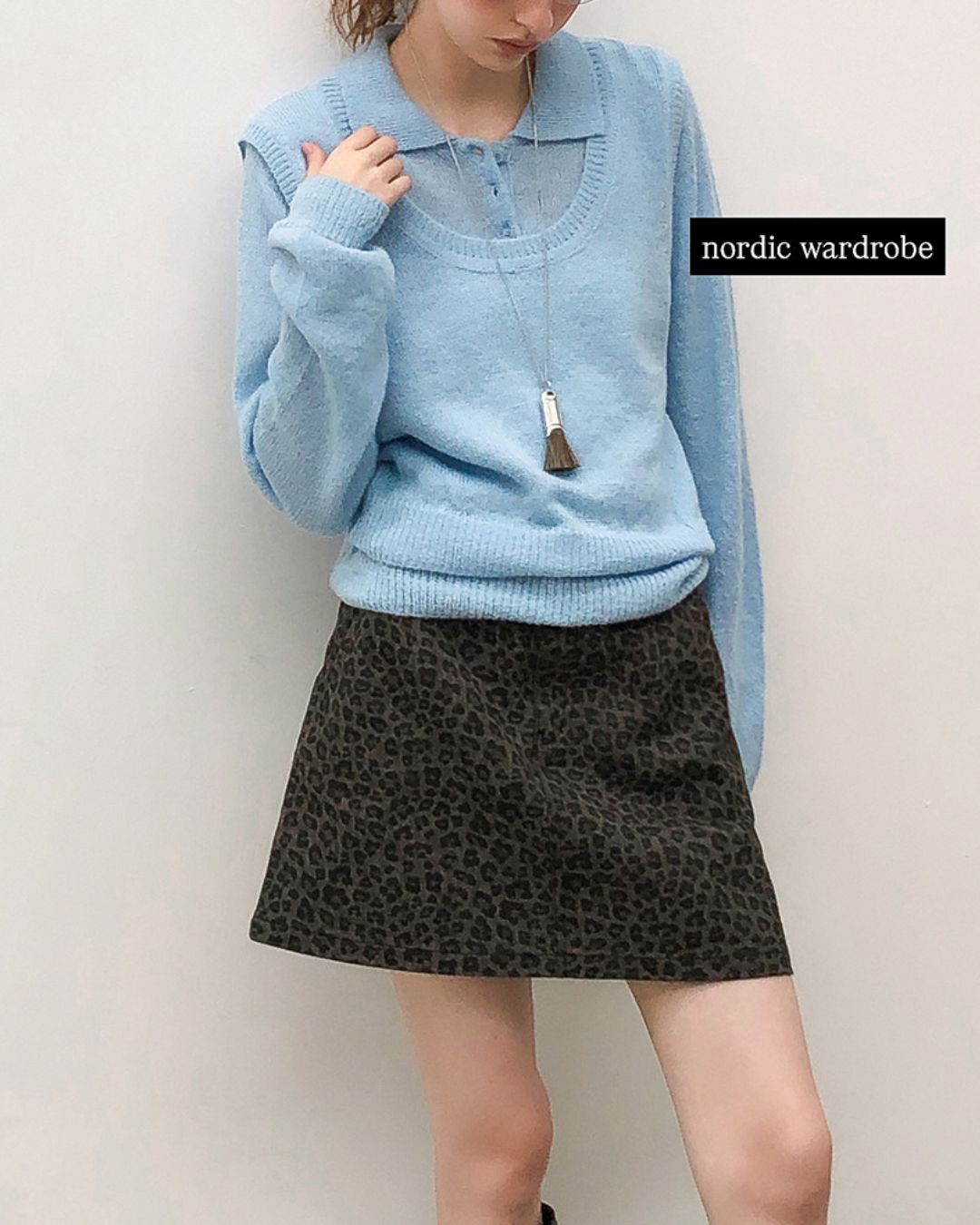 Soft Polo Knit ＆ U-neck Vest　KN023