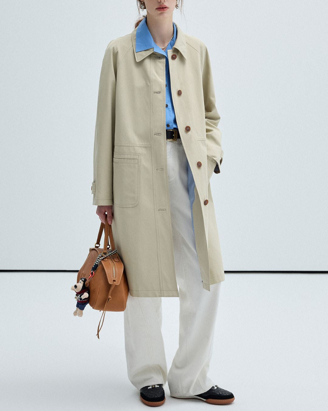 Single-breasted Twill Coat　CT013