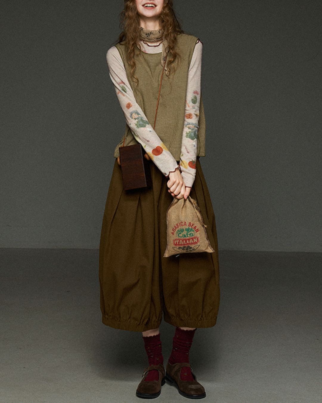 Side Button Check Vest　VT004