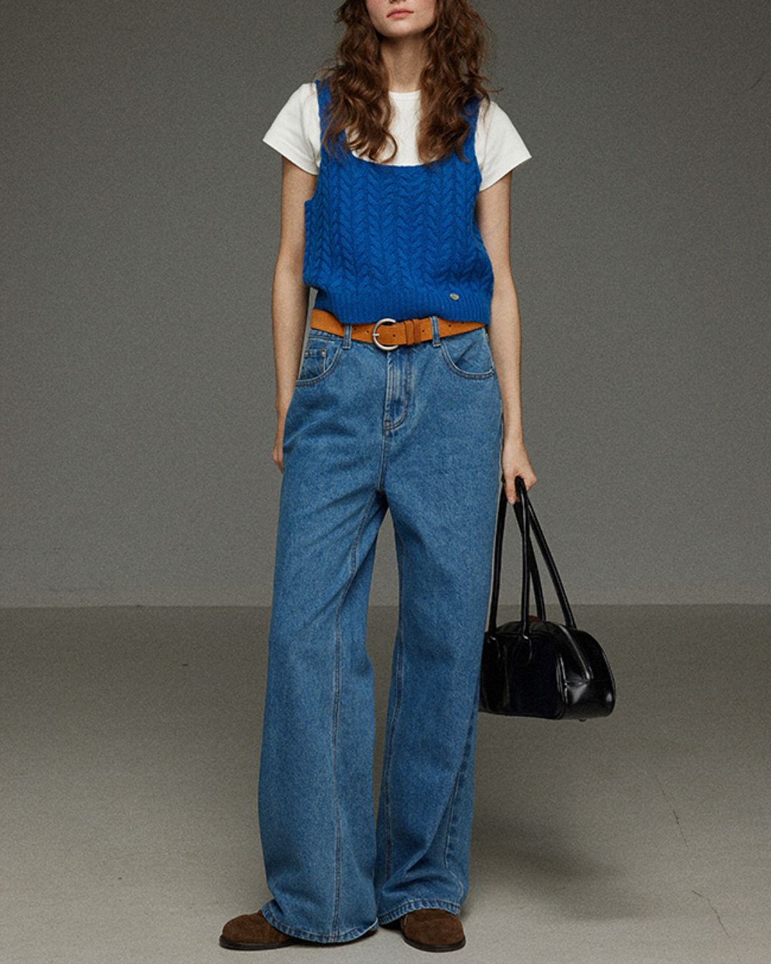 Cable Knit Camisole Vest　KN054