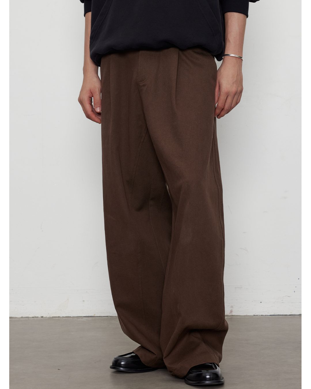 Curve Wide Adjustable Button Pants　PT021