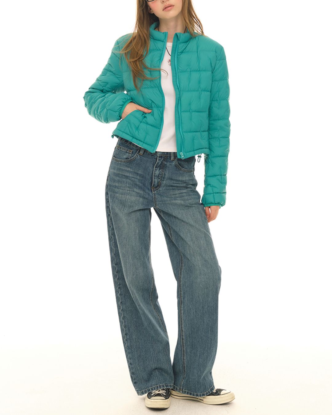 Stand Collar Short Down Jacket　JK035