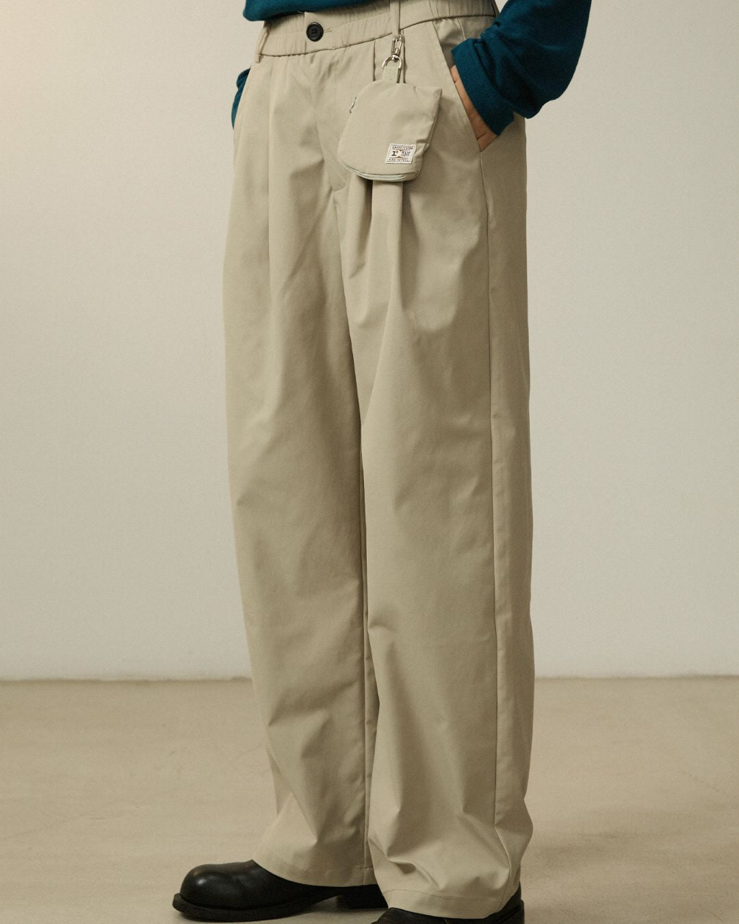 Casual Straight Pants With Mini Bag　PT034