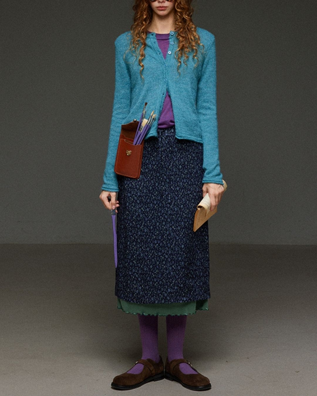 Boat Neck Slim Fit T-shirt　LT012