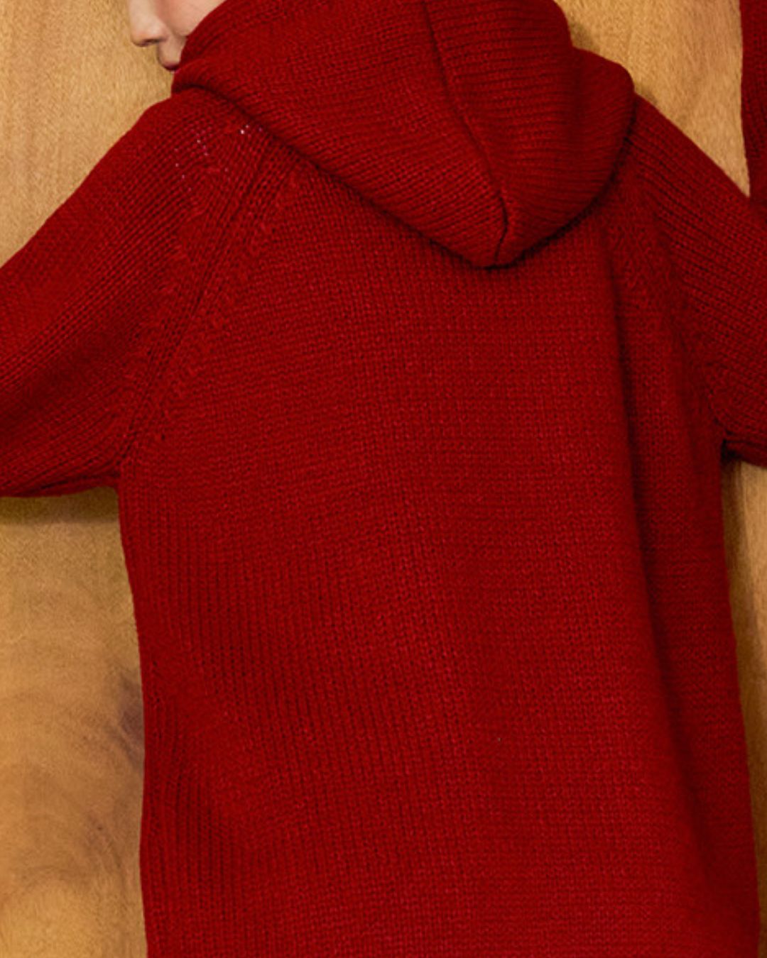 Loose Crew Neck Knit With Balaclava　KN089