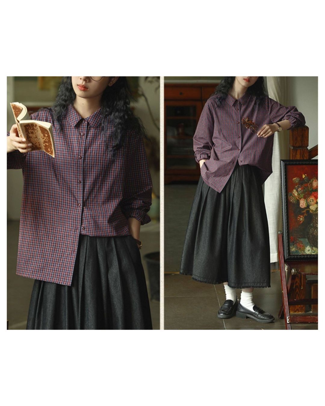 Casual Check Shirt　LS055