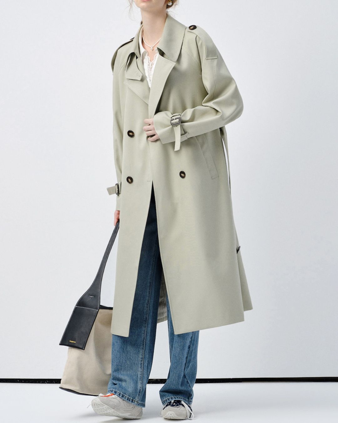 Napoleon Collar Trench Coat　CT009