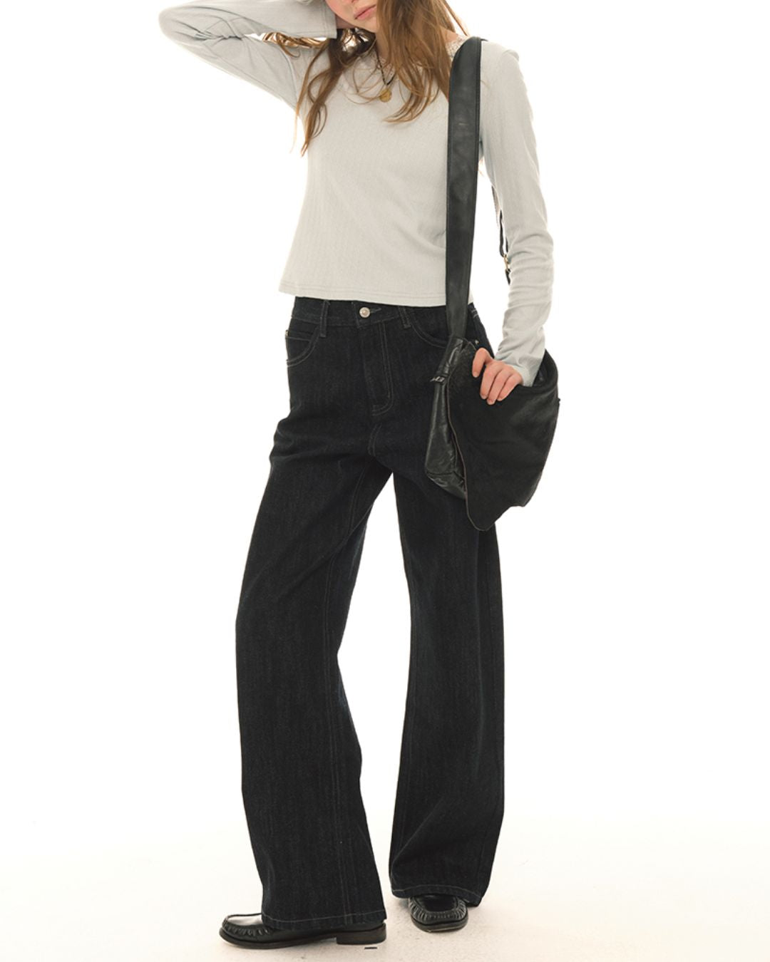 Back Pocket Teacup Straight Jeans　DP007