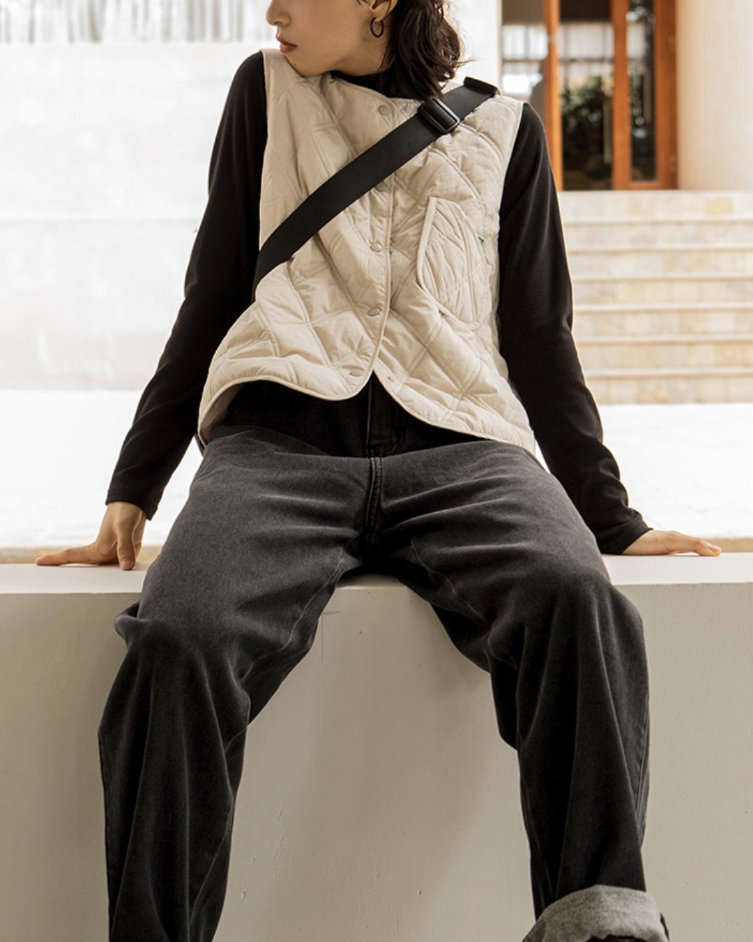 Nylon Quilted Vest　VT001