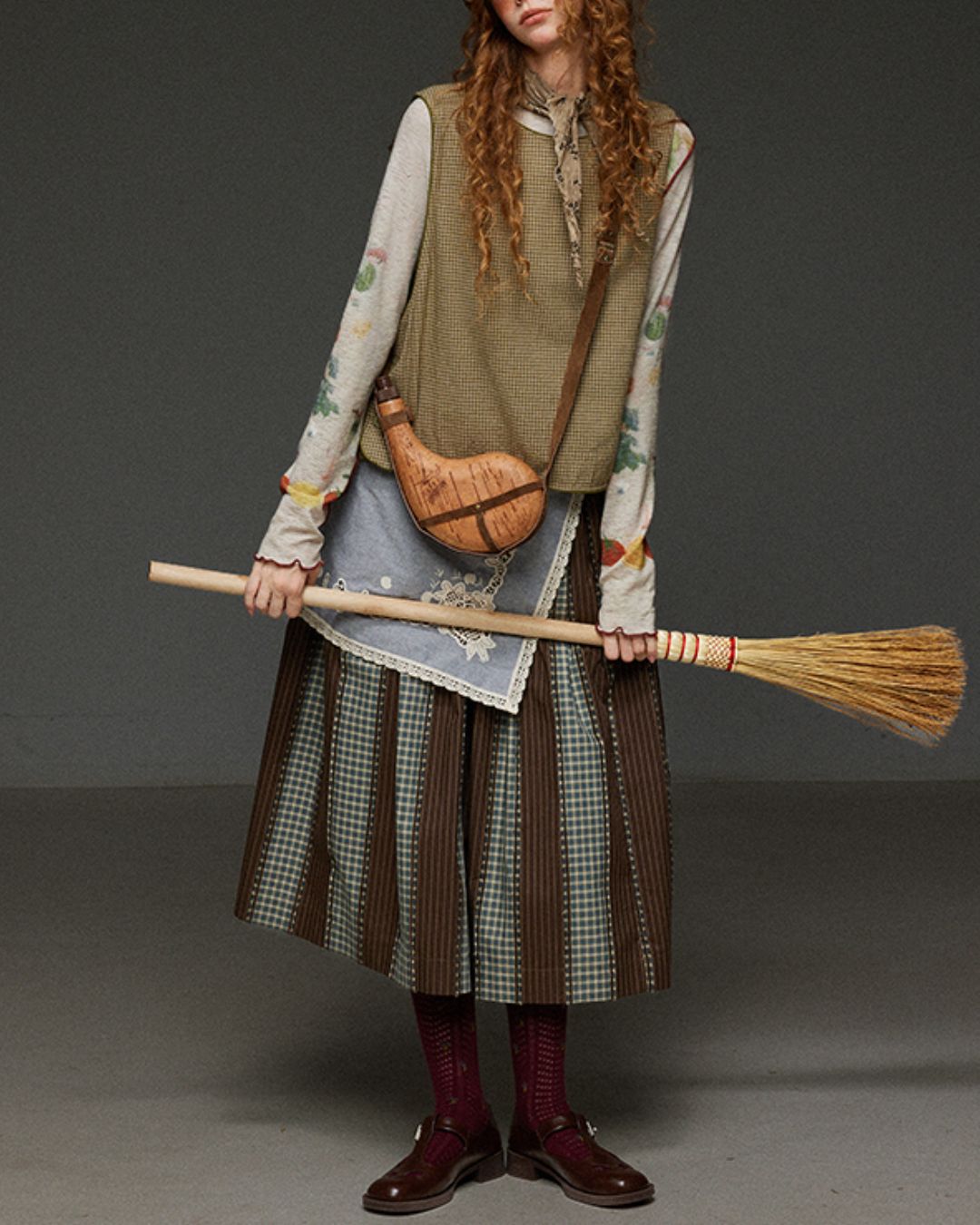 Side Button Check Vest　VT004