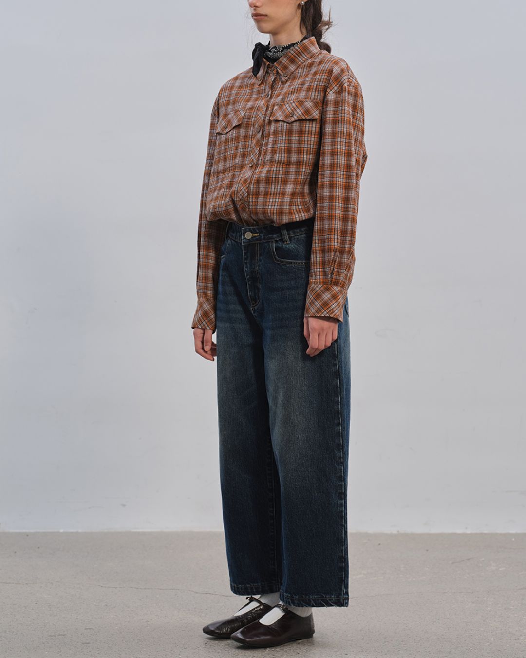 Curved Ankle Denim Pants　DP005