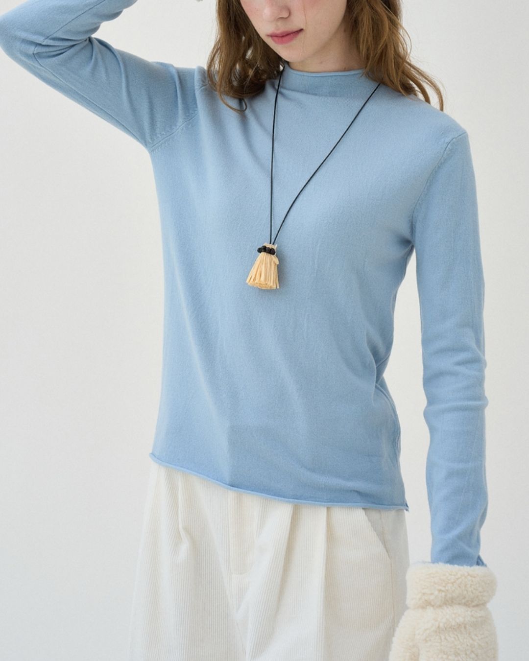Mock Neck Seamless Knit　KN077