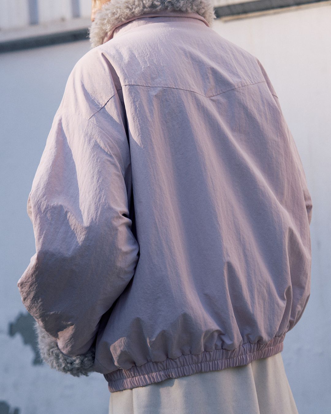 Stand-up Boa Collar Padded Jacket　JK077