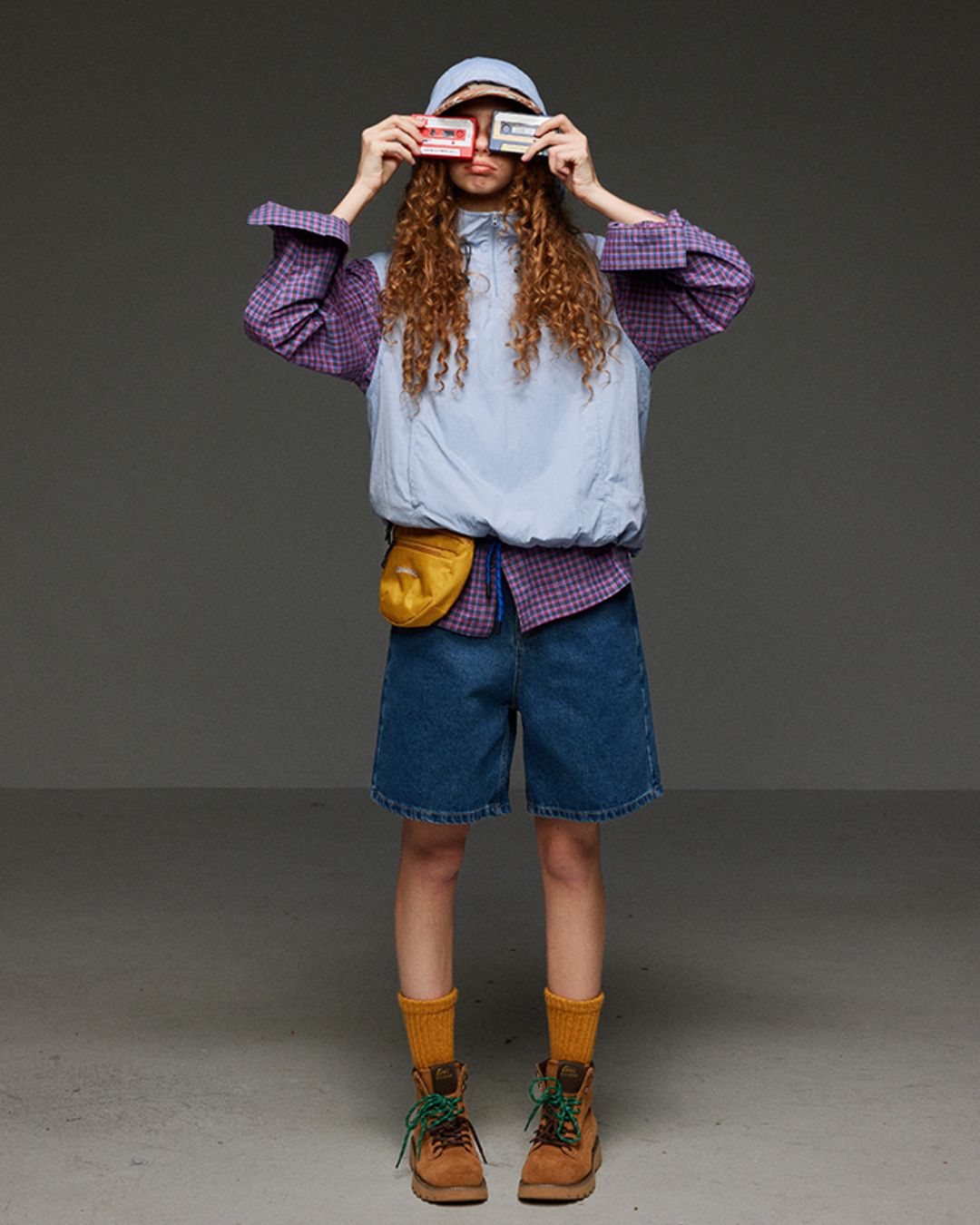 Detachable Hooded Half-zip Vest　VT006