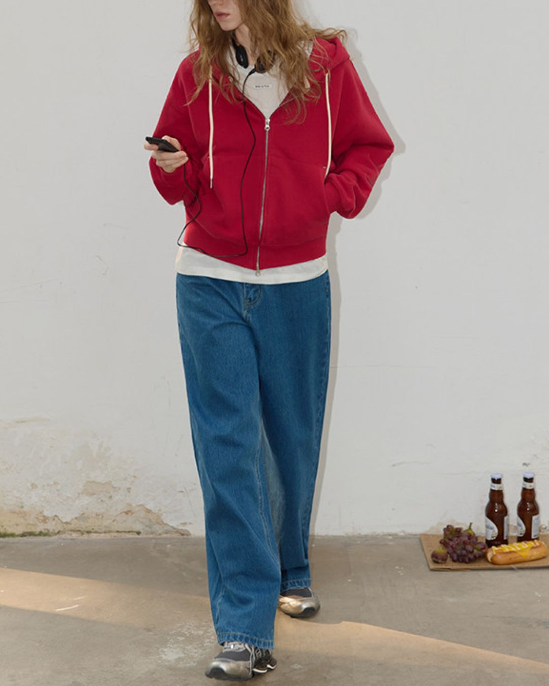 Basic Cotton Brushed Lining Hoodie　HD005