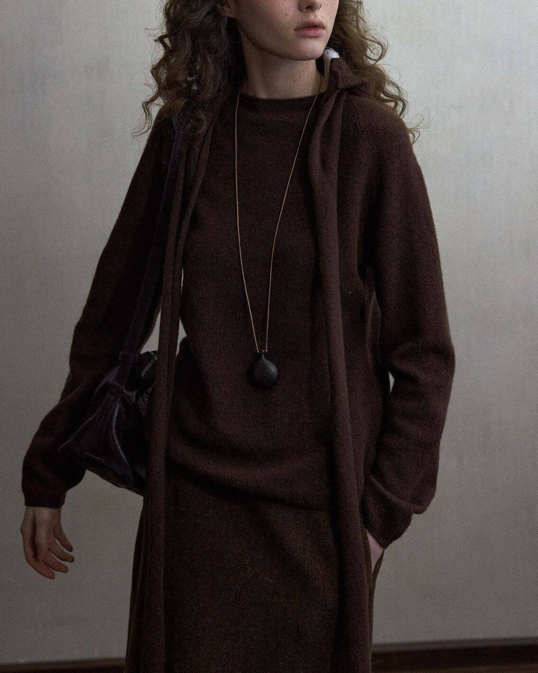 Basic Yak Wool Color Knit Pullover　KN109