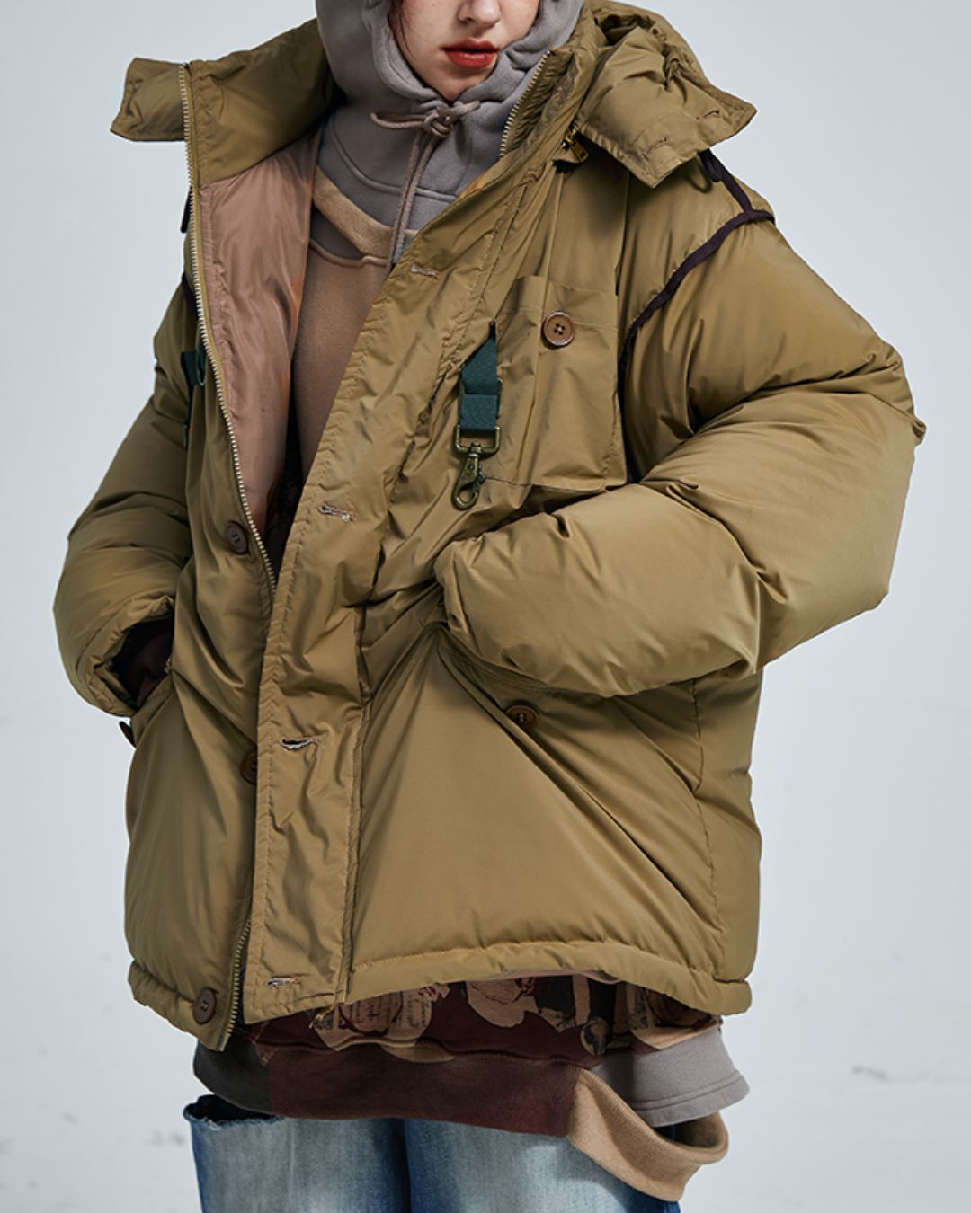 White Duck Down Work Jacket　JK073