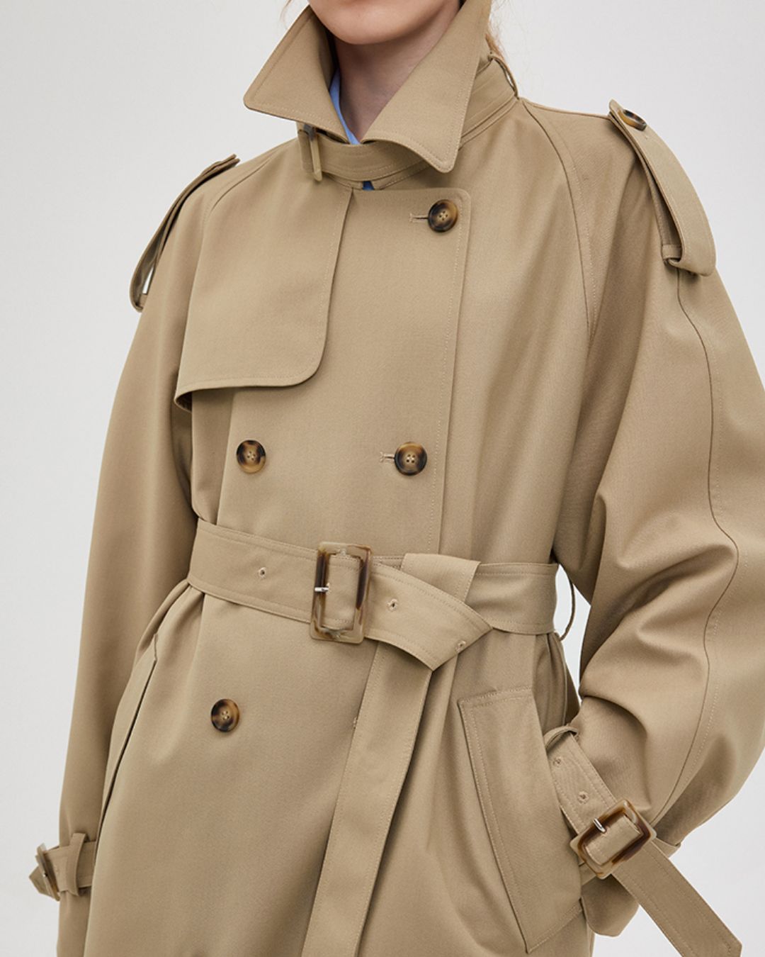Double-breasted Trench Coat　CT006