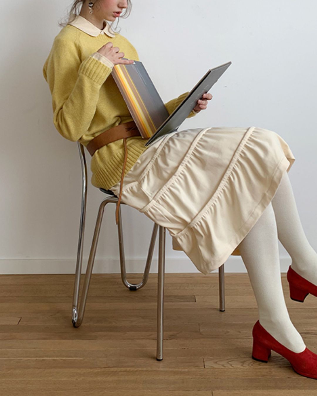 Basic Round Neck Sweater　KN003