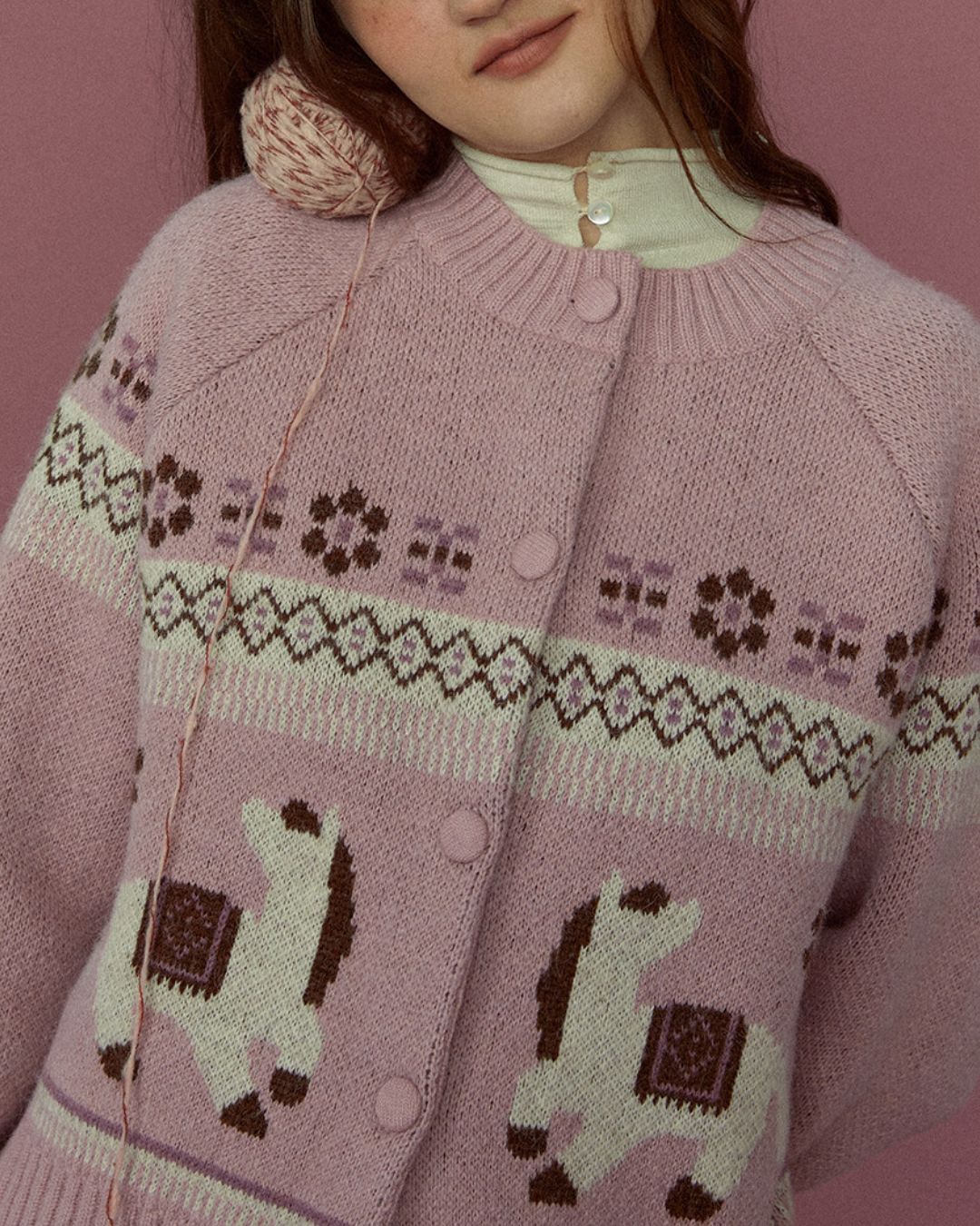 Wool Slim Fit High Neck Knit　KN094
