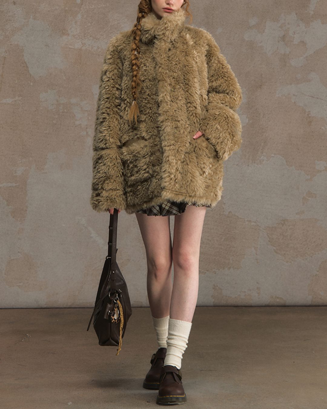 Reversible Mouton Fur Coat　CT025