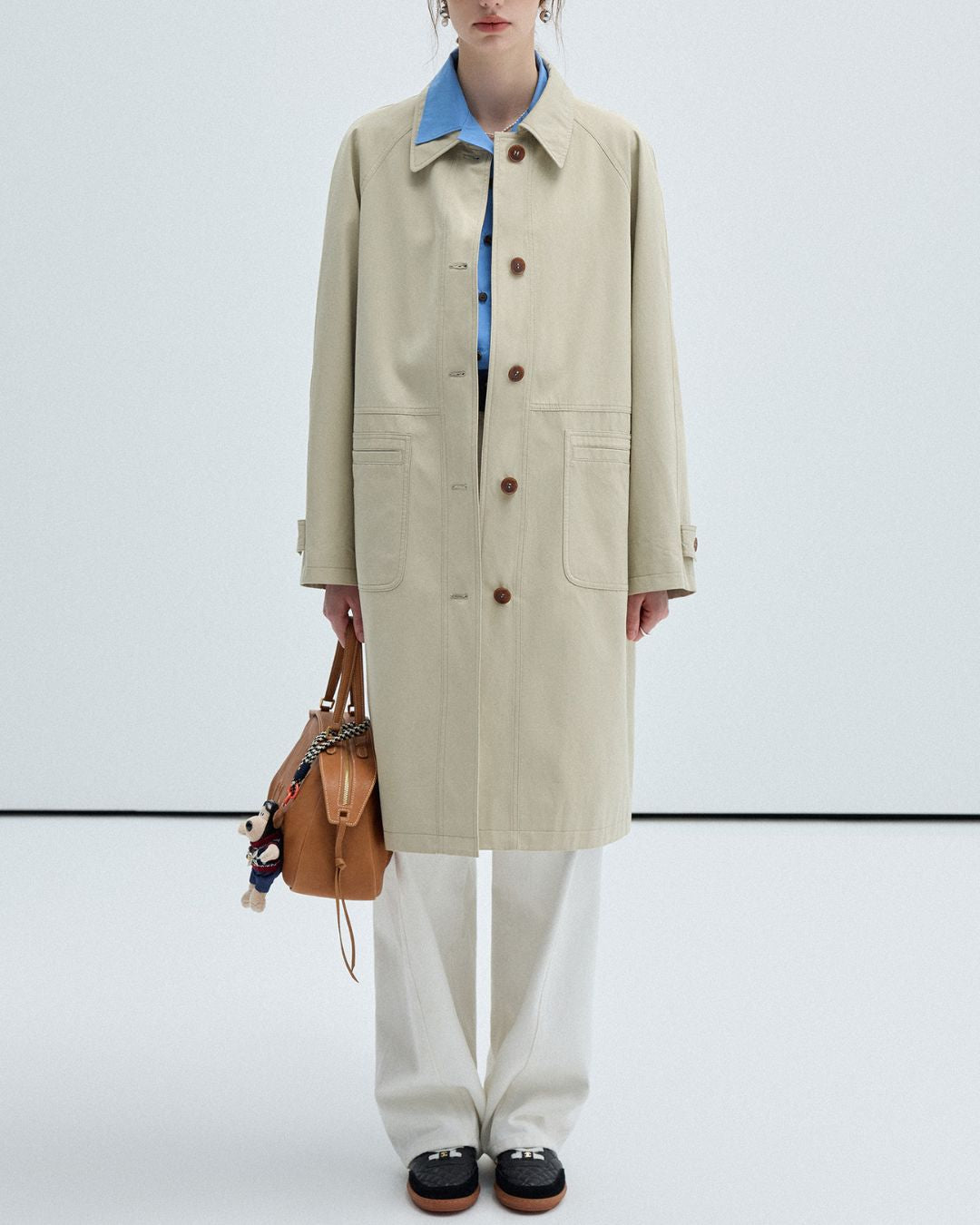 Single-breasted Twill Coat　CT013