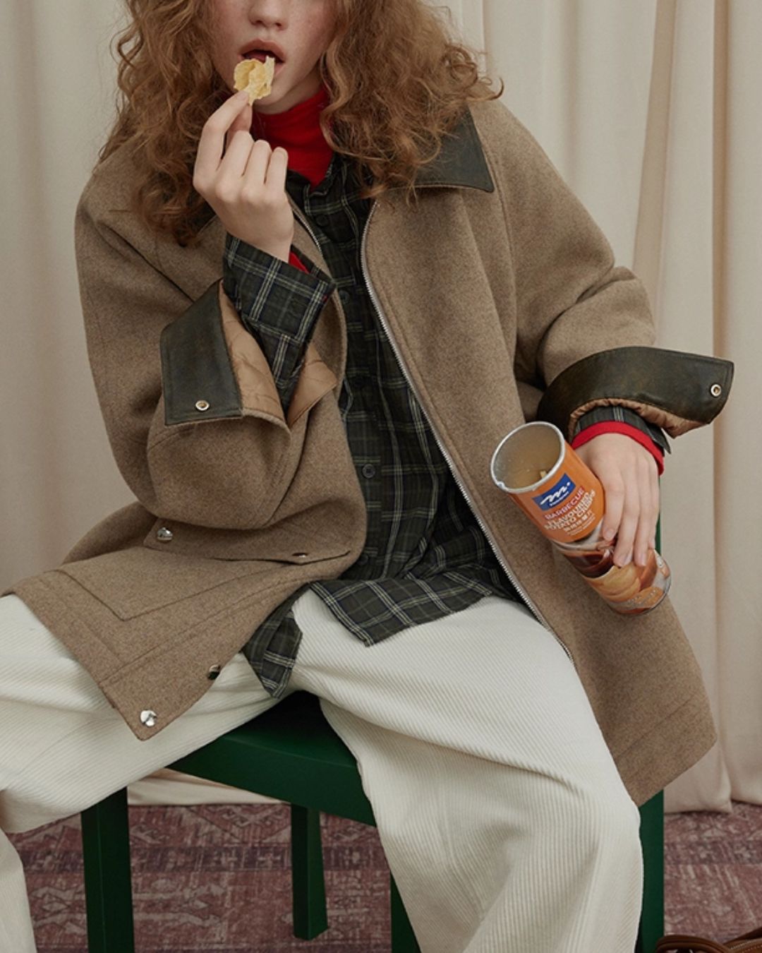 Contrast Color Classic Jacket　JK043