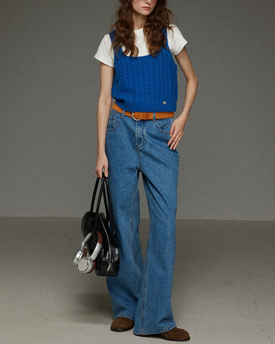 Cable Knit Camisole Vest　KN054