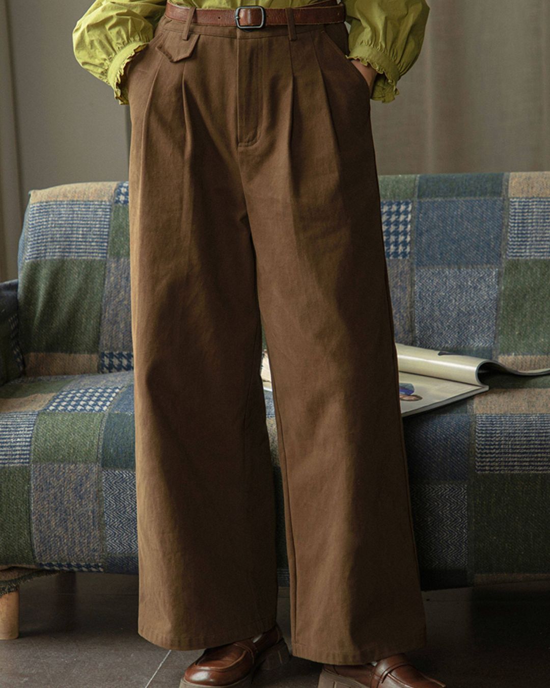 Cotton Wide Pants　PT043