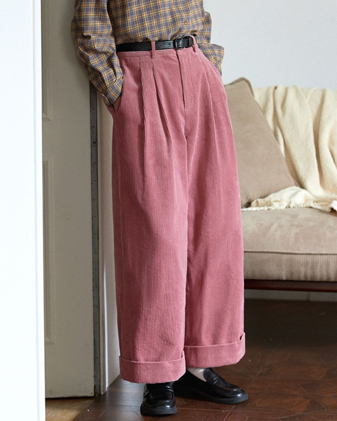 Corduroy Double Wide Pants　PT029