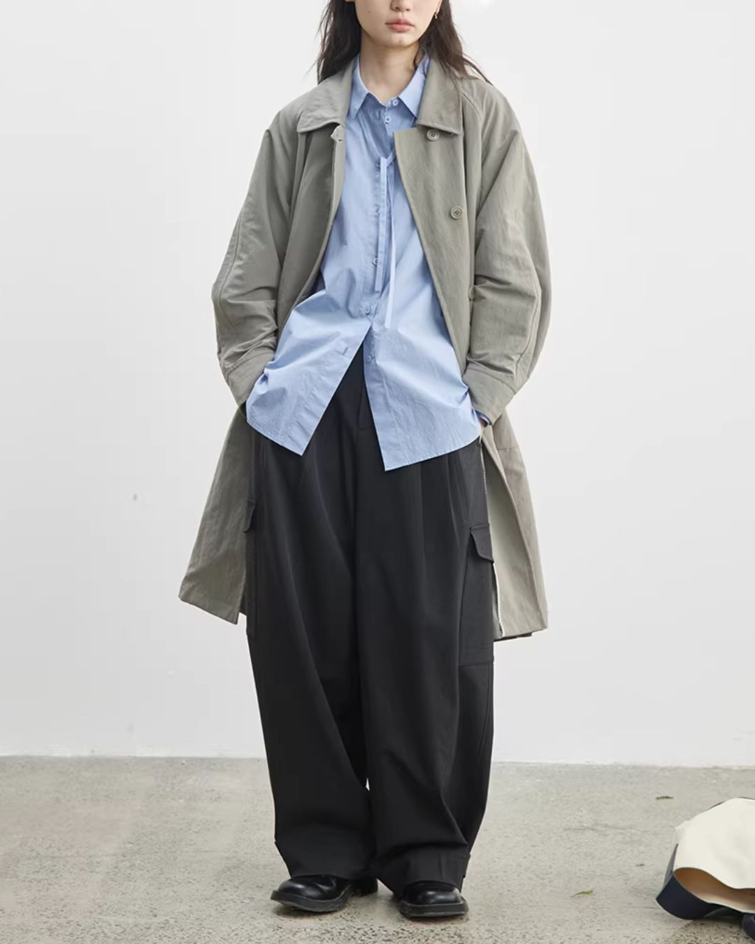 Side-button Single Trench Coat　CT034